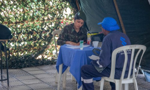 Porto Real tem Ação Cívico-Social do Exército Brasileiro no Horto Municipal